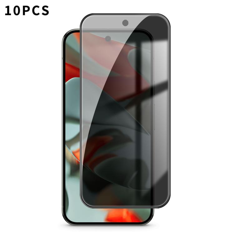 10pcs Kalebol High-Aluminum Screen-Printed Full-Coverage Black-Border Privacy Tempered Glass Film
