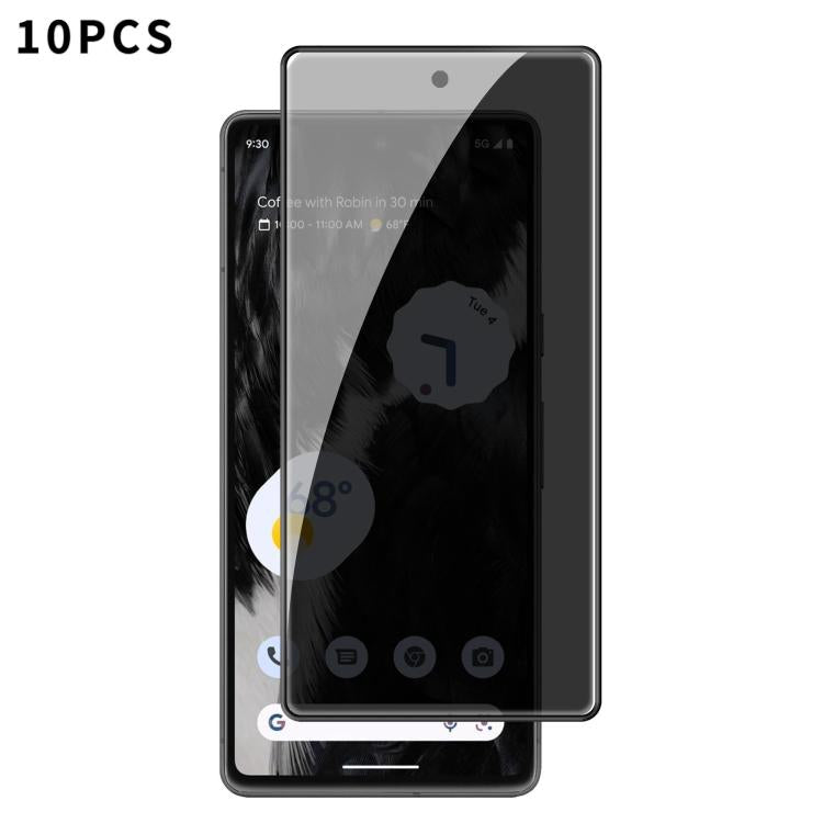 10pcs Kalebol High-Aluminum Screen-Printed Full-Coverage Black-Border Privacy Tempered Glass Film