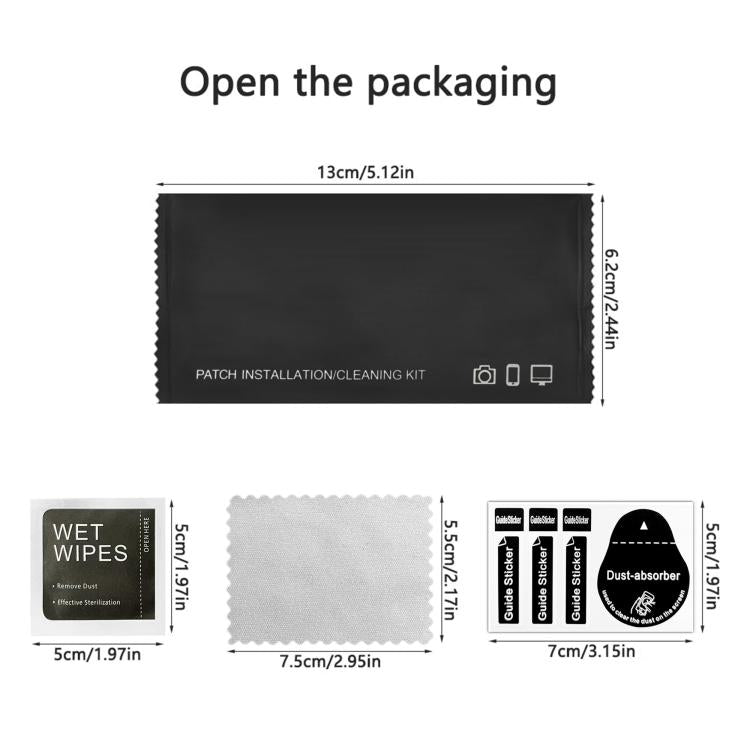 10pcs Kalebol High-Aluminum Screen-Printed Full-Coverage Black-Border Privacy Tempered Glass Film