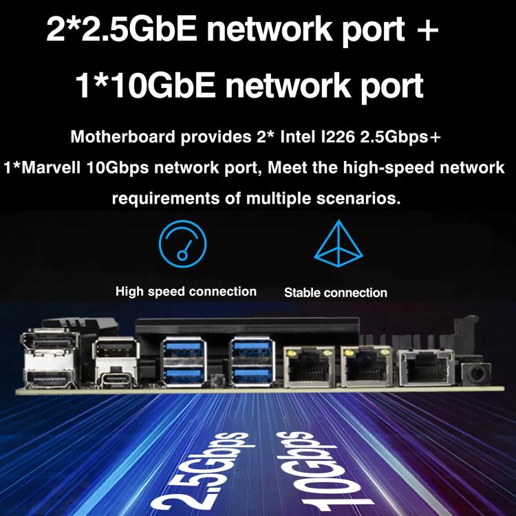 ERYING HX770 Chipset i5-14500HX Onboard CPU NAS Host Motherboard