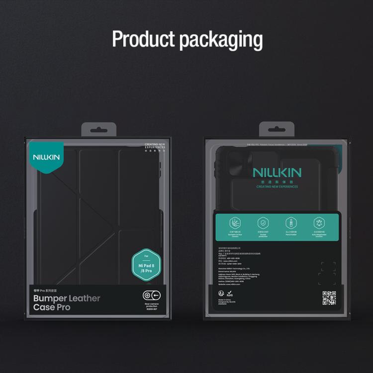 NILLKIN Bumper Pro Multi-angle Folding Style Tablet Leather Case, For Xiaomi Pad 8 / 8 Pro