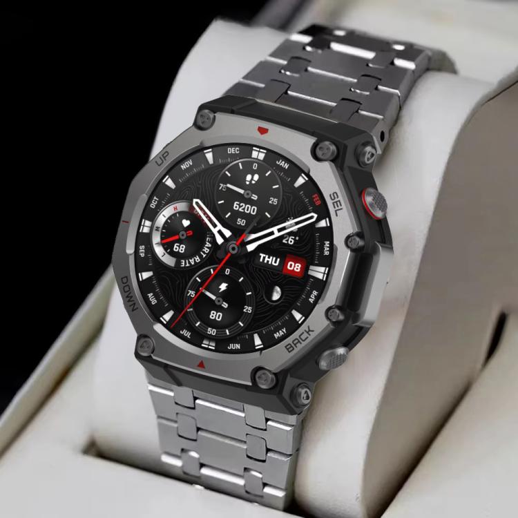 Butterfly Buckle Titanium Alloy Watch Band, For Amazfit T-Rex 3, For Amazfit T-Rex 2, For Amazfit T-Rex Pro