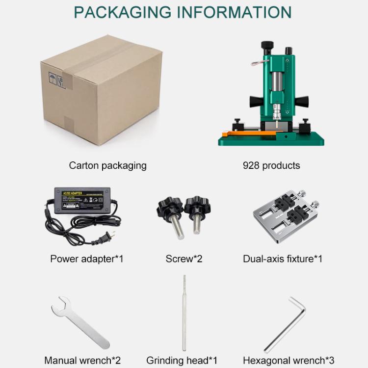 TBK 928 Intelligent High-speed Motor Three-axis Adjustment Motherboard/IC Grinder