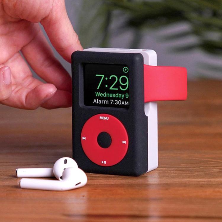 For Apple Watch ZX-ZJ04 MP3-Style Silicone Charging Stand Base