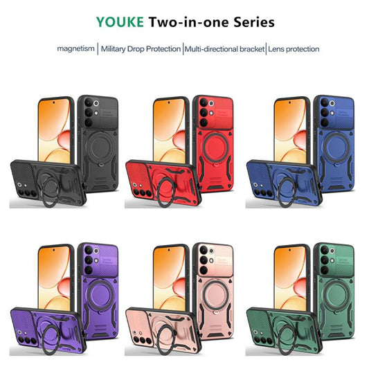 MagSafe 2 in 1 TPU Phone Case with Rotating Holder, For Realme C85 Pro 4G, For Realme 15 5G / 15 Pro 5G, For Realme C75 5G / 4G