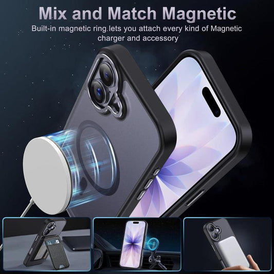 XDcase Metall-Linsenrahmen Handyhülle mit Skin-Feeling und Magnetverschluss, für iPhone 17 Pro Max, für iPhone 17 Pro, für iPhone 17