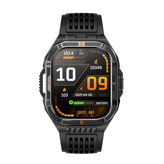 HT38 2.01 inch IPS Square Screen Smart Sports Watch Supports Bluetooth Call, Health Monitoring, LED Flashlight