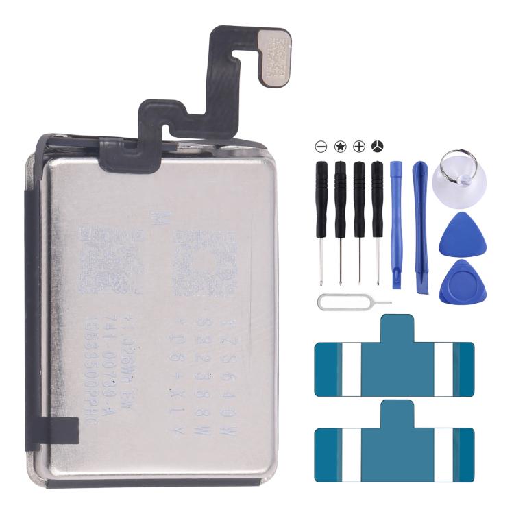 Battery with Original Flex Cable, For Apple Watch Series 9 41mm A2954 282mAh, For Apple Watch Ultra 1 49mm A2749 542mAh, For Apple Watch Series 8 41mm A2810 282mAh, For Apple Watch Series 7 41mm A2663 284mAh, For Apple Watch Series 6 40mm A2345 265.9mAh