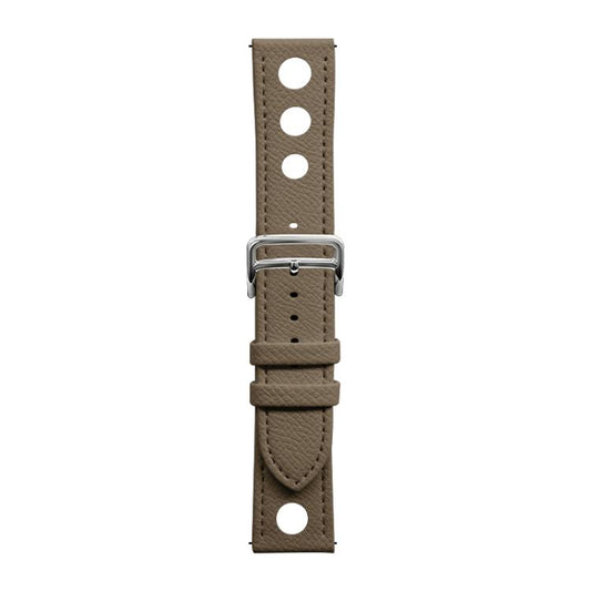 xDfind Flat-head Hole Palm Texture Vegan Leather Watch Band, 20mm, 22mm