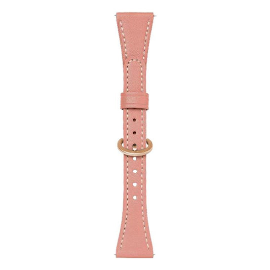 xDfind Flat-head Horseshoe Buckle Vegan Leather Watch Band, 18mm