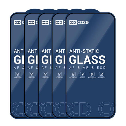 XDcase Lot de 5 films en verre trempé HD sérigraphié, pour iPhone 17e / 16e, pour iPhone 17 Pro Max, pour iPhone 17 Pro, pour iPhone 17, pour iPhone Air, pour iPhone 16 Pro Max, pour iPhone 16 Pro, pour iPhone 16 Plus, pour iPhone 16...