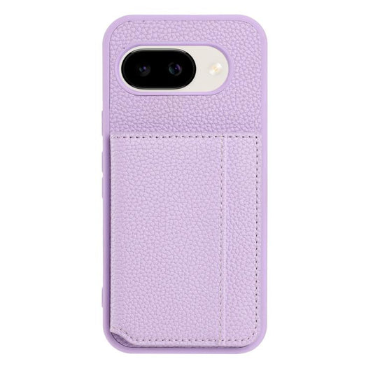 Litchi Pattern Magnetic Card Bag Holder Phone Case, For Google Pixel 9a, For Google Pixel 9