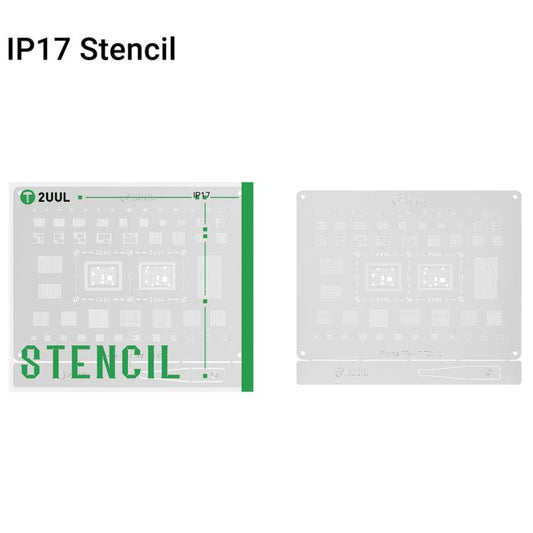 2UUL BG03 0,12 mm CPU-BGA-Reballing-Schablone für iPhone 17 Serie