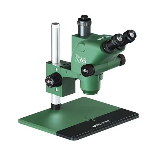 MaAnt R65 Sky Eye 6.5-65X Synchronous Zoom Trinocular Stereo Microscope with Aluminum Alloy Base, MaAnt R65(Blue), MaAnt R65(Green) MaAnt R65 天眼 6.5-65倍同步变焦三目立体显微镜,配备铝合金底座(绿色)