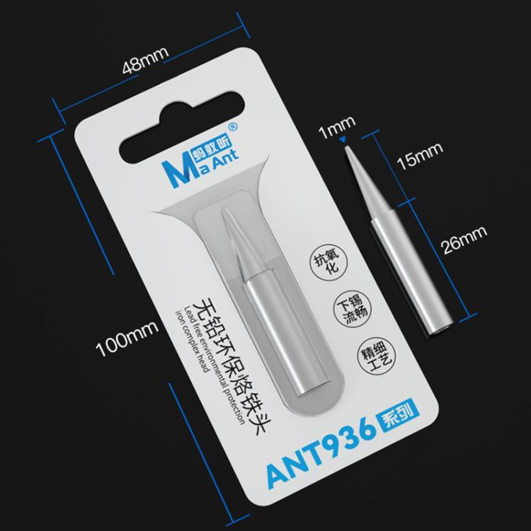 MaAnt ANT936 Series Lead-free Environmental Protection Universal Soldering Iron Tips, 1.6K, K, SK, 1.6SK, I, B, 1C, 2C, 3C, 4C, 5C, J, 0.8D, 1.2D, 1.6D, 2.4D, 3.2D