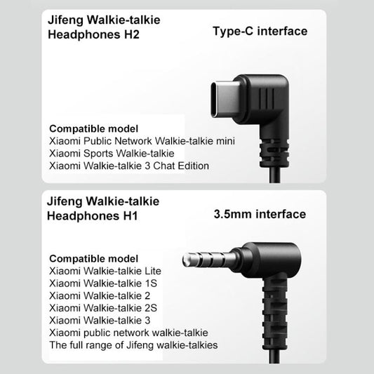 Écouteur jack 3,5 mm dédié au talkie-walkie Xiaomi Youpin H1, H1