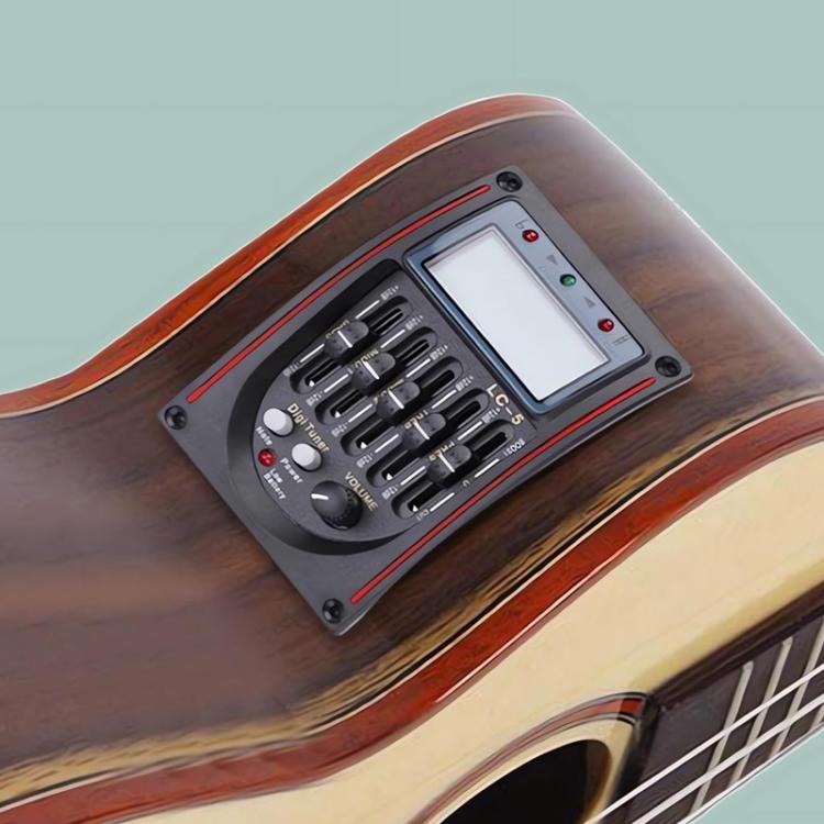 LC-5 Guitar Four-band Equalizer EQ Wooden Guitar Modified Pickup, LC-5