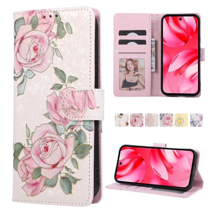 Bronzing Painting RFID Leather Phone Case, For Google Pixel 11 Pro XL, For Google Pixel 11 / 11 Pro, For Google Pixel 10a