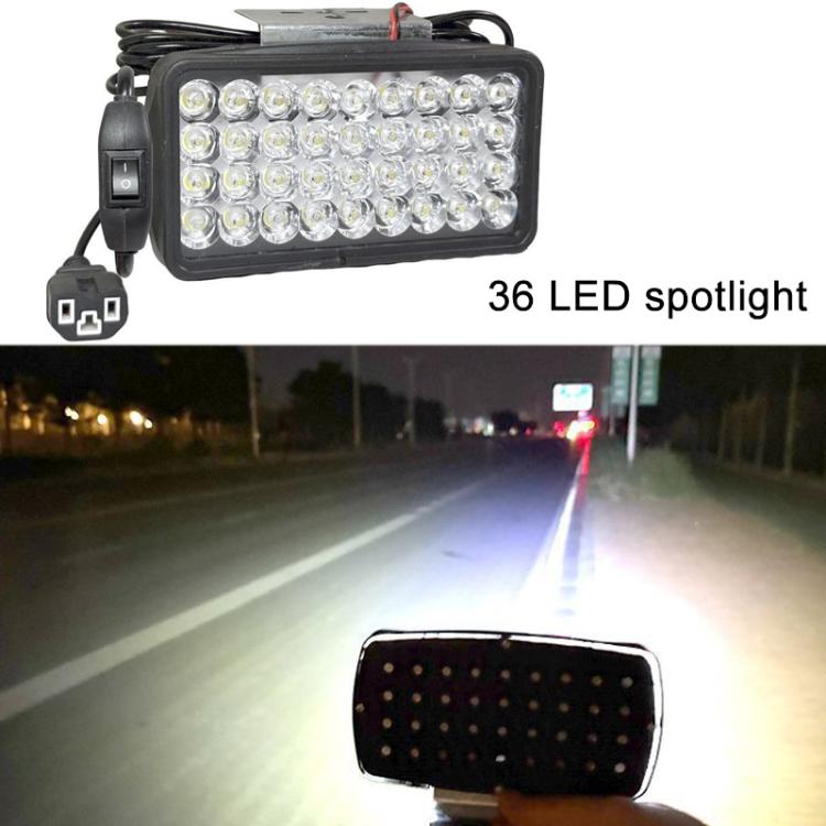 Phare LED haute intensité pour moto DC12-85V, ultra-lumineux 15 LED + vis, 15 LED + vis + interrupteur + pince + prise 2,5m, ultra-lumineux 30 LED + vis, 30 LED + vis + interrupteur + pince + prise 2,5m, ultra-lumineux 36 LED + vis
