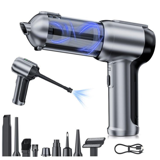 Aspirateur de voiture portable SUITU ST-6707APlus avec affichage numérique, fonction soufflage/aspiration et chargement USB