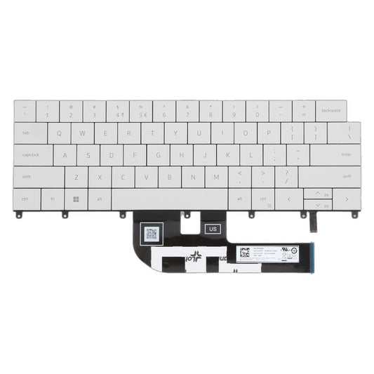 Clavier rétroéclairé US pour ordinateur portable Dell XPS 14 9440 / XPS 16 9640 0P66PH / 0DFRF5 2024, pour Dell XPS 14 9440 (blanc)