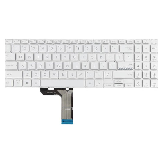 Pour clavier d'ordinateur portable rétroéclairé ASUS Vivobook Pro 16 K6502 K6602 ZC ZE version américaine, pour ASUS Vivobook Pro 16(argent)