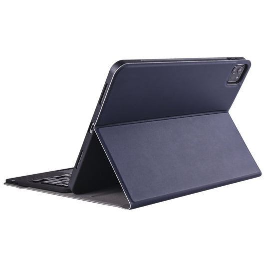 A098B-A Clavier Bluetooth ultra-fin détachable en ABS + étui de protection en TPU pour iPad Air 11 2024 / 2025 / Air 4 10,9 pouces 2020, avec support, porte-stylet et pavé tactile, A098B-A