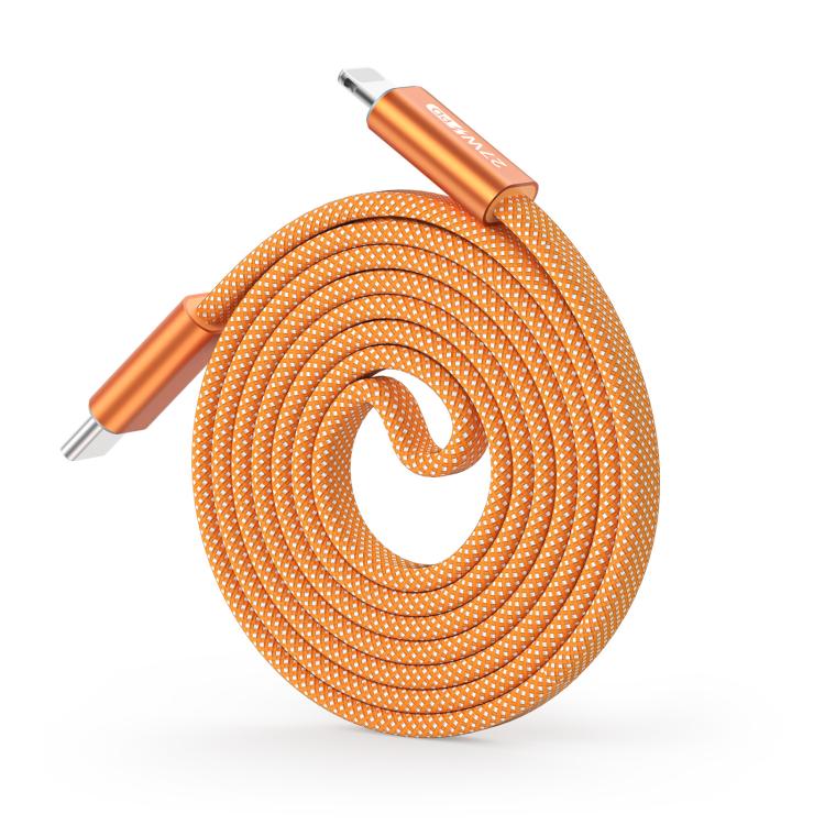 DUX DUCIS AUTO Series 27W Type-C to 8 Pin Magnetic Nylon Braided Data Cable, Length: 1m, Type-C to 8 Pin