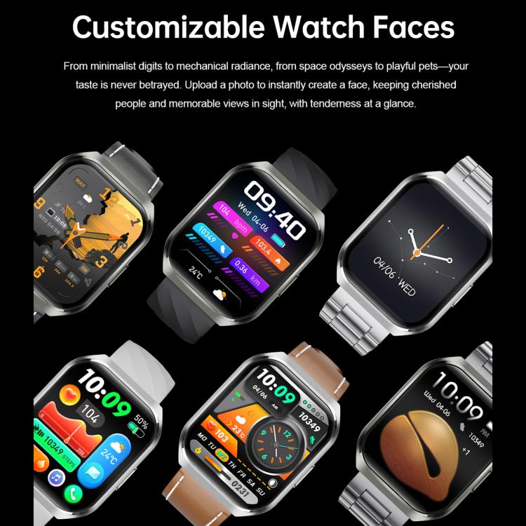 MT66 1.83-inch IPS Curved Screen Smart Watch with 1000mAh Battery