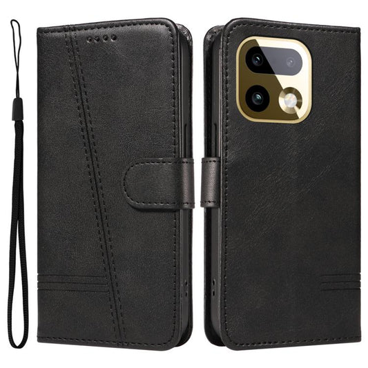 T-type Stitch Leather Phone Case, For Realme 16 Pro+ 5G Global, For Realme 16 Pro 5G Global
