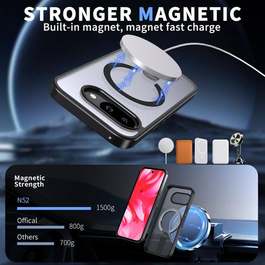 Star Shine Series TPU + PC MagSafe Phone Case with Fold Holder, For Google Pixel 10a