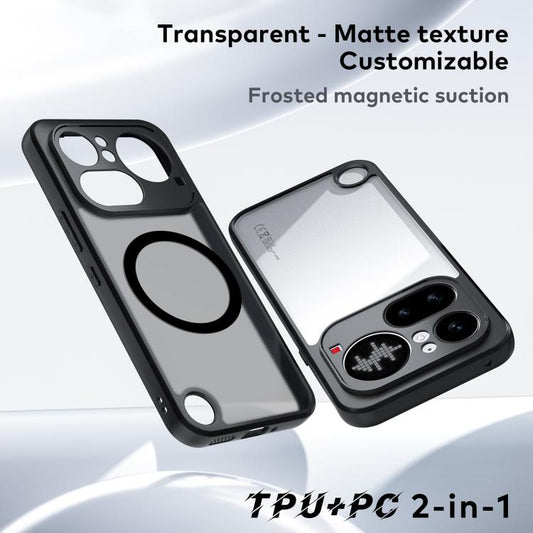Fine Pore Magnetic TPU Hybrid PC Phone Case, For Nothing Phone 4a Pro, For Nothing Phone 4a