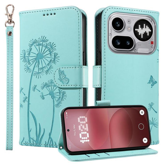 Dandelion Embossed Pattern Flip Leather Phone Case, For Nothing Phone 4a Pro, For Nothing Phone 4a