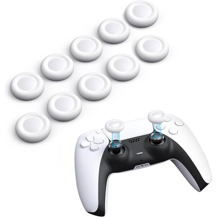 XDcase 10pcs Joystick Replacement Thumb Grip Caps for PS5 / PS4
