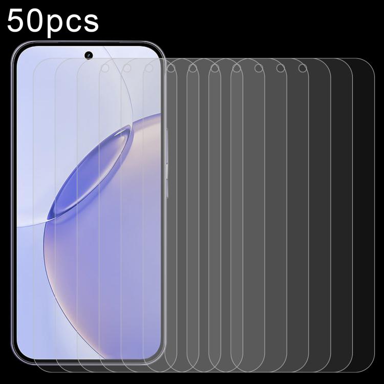 50pcs 0.18mm High Aluminum Tempered Glass Film, Support Fingerprint Unlocking, For Realme Neo8 5G, For Realme 16 Pro 5G