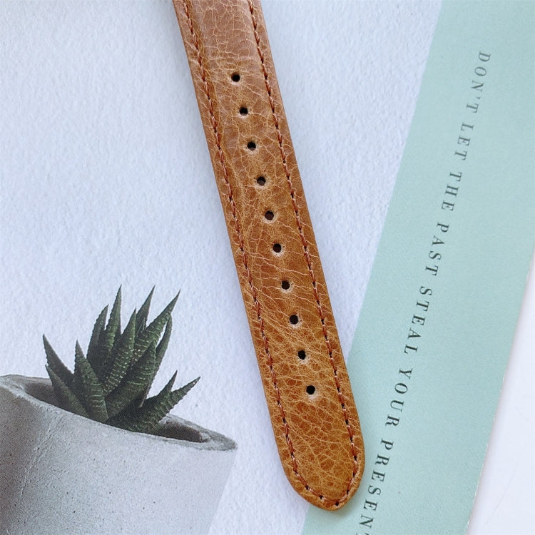Double-sided Genuine Leather Replacement Strap Watchband, For Apple Watch Series 7 41mm / & 6 & SE & 5 & 4 40mm, For Apple Watch Series 7 45mm / & 6 & SE & 5 & 4 44mm