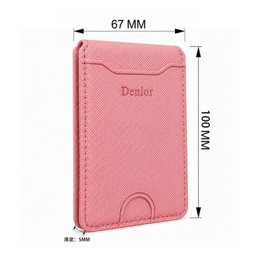 Denior V27 Vegan Leather Texture Magnetic Card Holder
