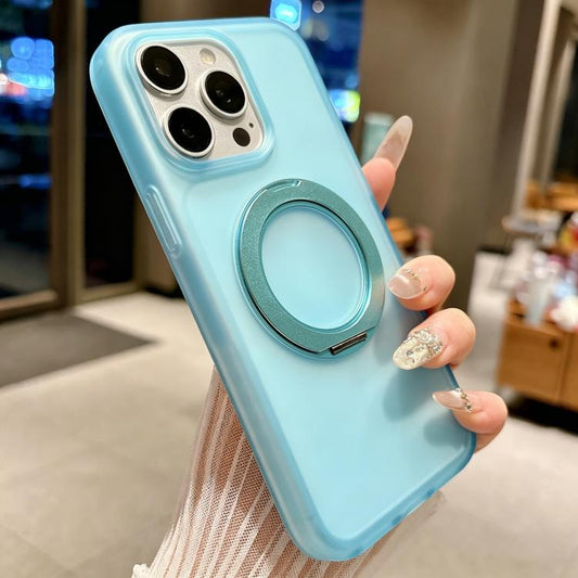 Skin Feel 360 Degrees Rotating Holder PC Hybrid TPU Magnetic Phone Case, For iPhone 12 Pro
