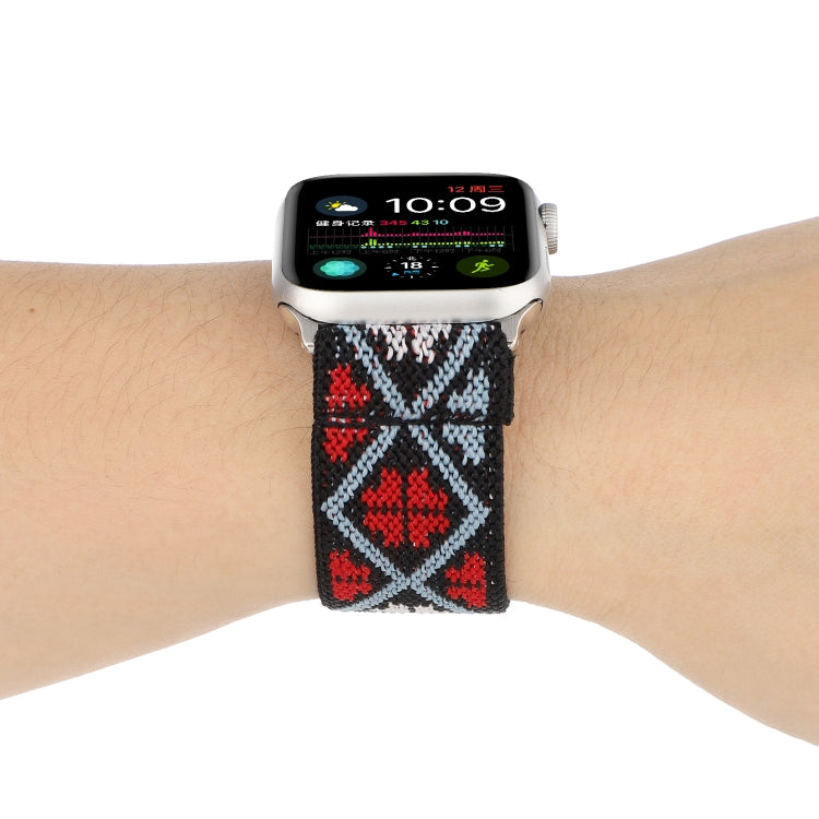 Nylon Replacement Strap Watchband, For Apple Watch Series 7 41mm / & 6 & SE & 5 & 4 40mm, For Apple Watch Series 7 45mm / & 6 & SE & 5 & 4 44mm