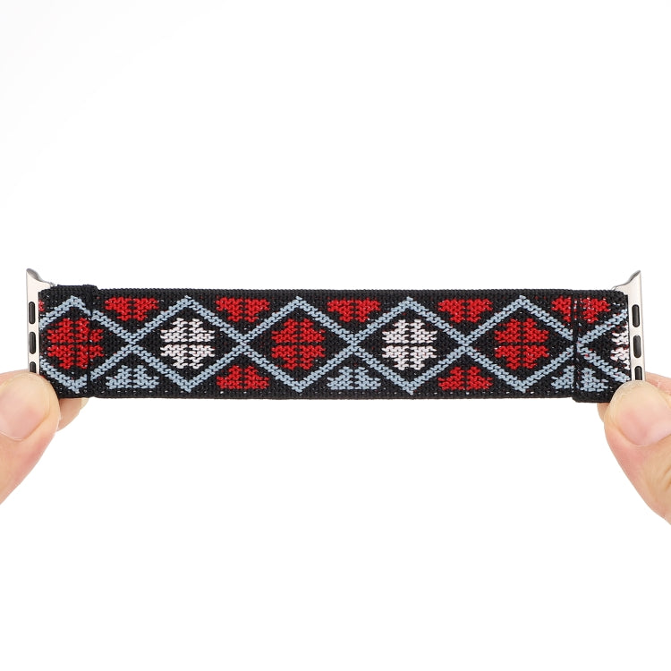 Nylon Replacement Strap Watchband, For Apple Watch Series 7 41mm / & 6 & SE & 5 & 4 40mm, For Apple Watch Series 7 45mm / & 6 & SE & 5 & 4 44mm