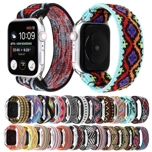 Nylon Replacement Strap Watchband, For Apple Watch Series 7  41mm / & 6 & SE & 5 & 4 40mm, For Apple Watch Series  7  45mm / & 6 & SE & 5 & 4 44mm