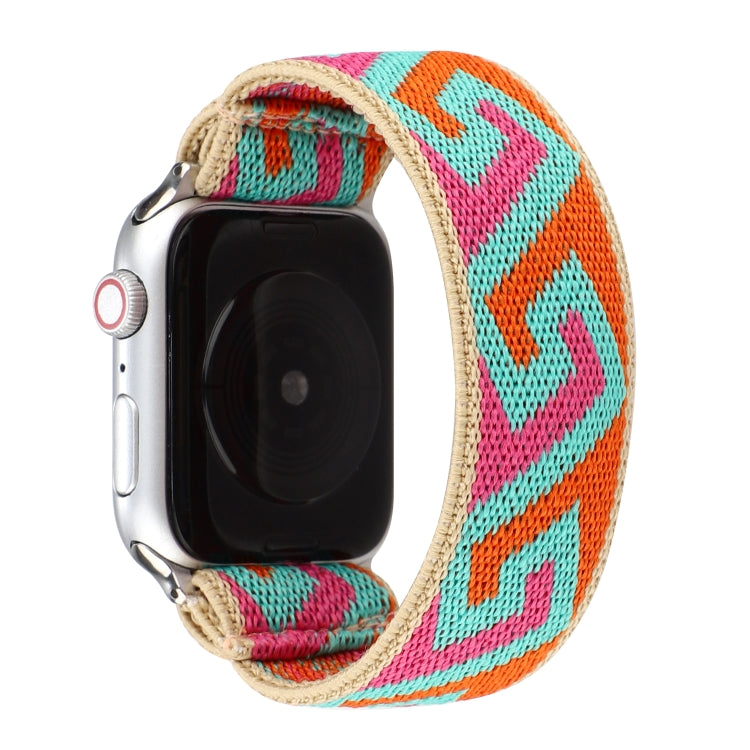 Nylon Replacement Strap Watchband, For Apple Watch Series 7 41mm / & 6 & SE & 5 & 4 40mm, For Apple Watch Series 7 45mm / & 6 & SE & 5 & 4 44mm