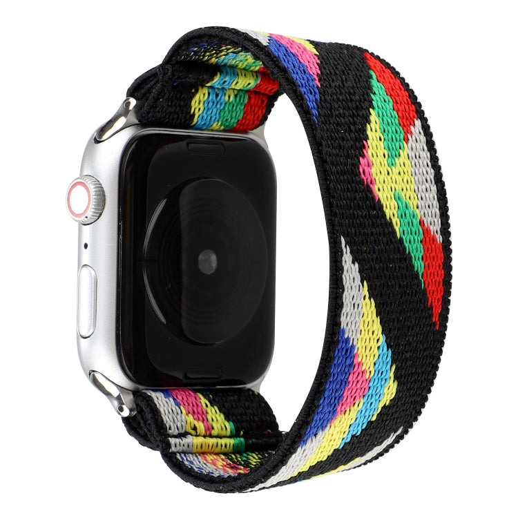 Nylon Replacement Strap Watchband, For Apple Watch Series 7 41mm / & 6 & SE & 5 & 4 40mm, For Apple Watch Series 7 45mm / & 6 & SE & 5 & 4 44mm