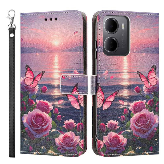 Painted Pattern Vegan Leather Phone Case with Strap, For Redmi 15a 5G Global, For Redmi A7 Pro 4G 171mm Global, For Redmi Turbo 5 Max 5G, For Redmi Turbo 5 5G/Poco X8 Pro 5G, For Redmi Note 15 Pro+ 5G Global 163.3mm, For Redmi Note 15 5G/4G Global 164m...