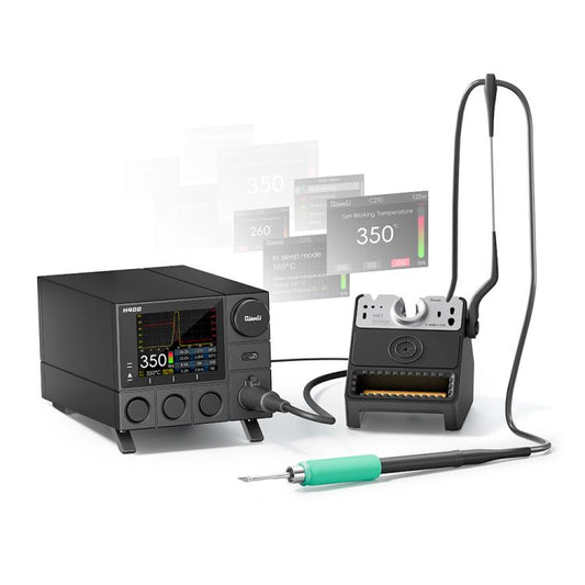 Station de soudage intelligente QIANLI H400 400 W avec support de veille tout-en-un HX1, prise US, prise EU