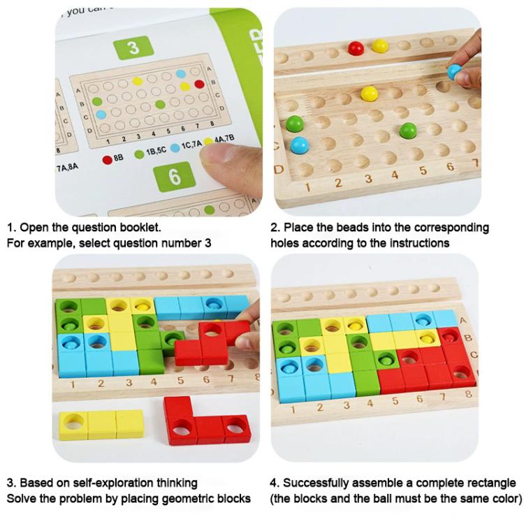 Casse-tête en bois éducatif Magic Cube pour enfants