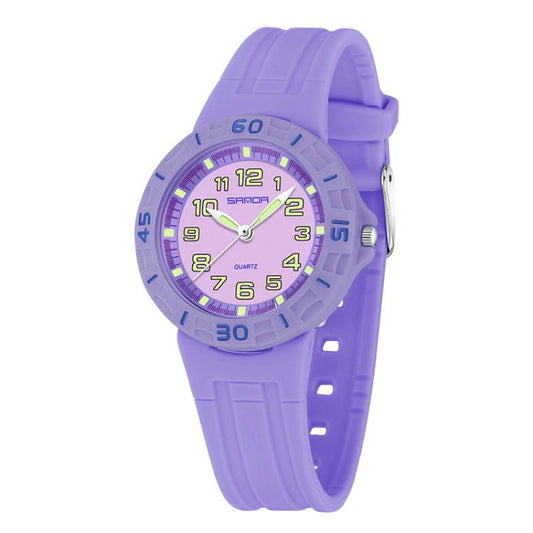 SANDA 6386 Montre Enfant Simple 5ATM Étanche Lumineuse