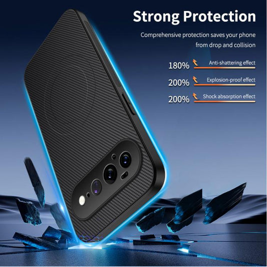 WANLONFENG TQ Series Magnetic Carbon Fiber Texture PC Hybrid TPU Phone Case, For Google Pixel 11 Pro XL, For Google Pixel 11, For Google Pixel 11 Pro