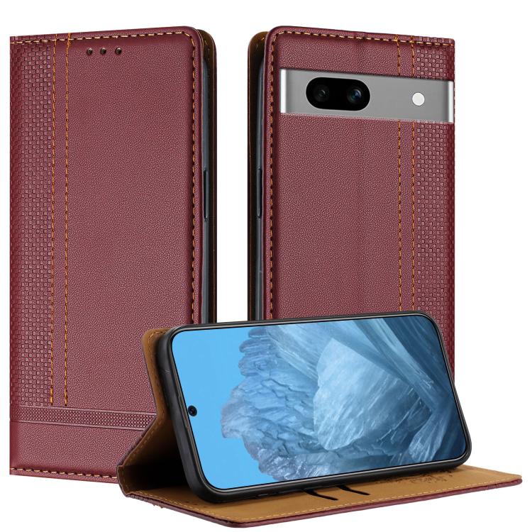 Stitching Design Scratch-Resistant Vegan Leather Phone Case, For Google Pixel 11 Pro XL, For Google Pixel 11 / 11 Pro, For Google Pixel 10a, For Google Pixel 10 Pro XL, For Google Pixel 10, For Google Pixel 9a, For Google Pixel 9 Pro, For Google Pixel ...