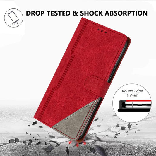 Color Matching Buckle Clasp Vegan Leather Phone Case, For Tecno Camon 20 Premier, For Tecno Camon 20 Pro 5G, For Tecno Camon 20, For Tecno Spark 10 5G, For Tecno Spark 10C, For Tecno Spark Go 2023, For Tecno Spark 10 Pro